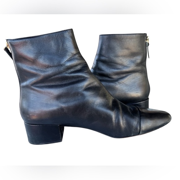 J. Crew Black Leather Roxie Boots - Picture 7 of 15